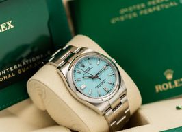 Rolex Oyster Perpetual 36 126000 (2024) - Turquoise wijzerplaat 36mm Staal