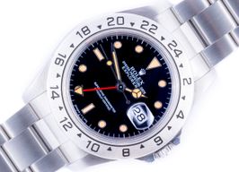 Rolex Explorer II 16570 (Onbekend (willekeurig serienummer)) - Zwart wijzerplaat 40mm Staal