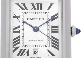 Cartier Tank WSTA0040 (Unknown (random serial)) - Silver dial 41 mm Steel case