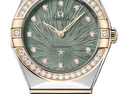 Omega Constellation 131.25.28.60.60.001 (2026) - Green dial 28 mm Gold/Steel case