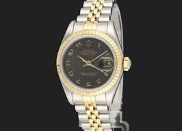 Rolex Lady-Datejust 69173 (1991) - Black dial 26 mm Gold/Steel case