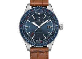 Hamilton Khaki Aviation H76645540 (2025) - Blauw wijzerplaat 42mm Staal