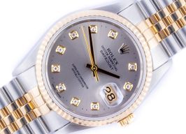 Rolex Datejust 36 16233 (1995) - Grijs wijzerplaat 36mm Goud/Staal