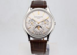 Patek Philippe Perpetual Calendar 5550P-001 (2012) - Zilver wijzerplaat 37mm Platina