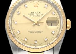 Rolex Datejust 36 16233G (1990) - Champagne dial 36 mm Gold/Steel case