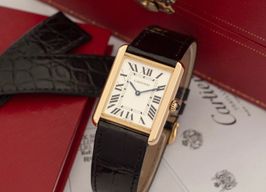 Cartier Tank Solo W5200004 (2018) - Silver dial 35 mm Yellow Gold case