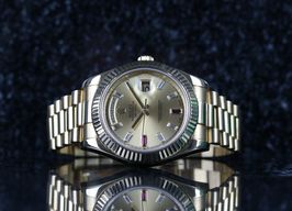 Rolex Day-Date II 218238 (2008) - Champagne dial 41 mm Yellow Gold case