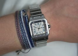 Cartier Santos Galbée 987901 (1990) - Wit wijzerplaat 29mm Staal