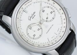 Glashütte Original Senator Chronograph XL 39-34-21-42-04 (2014) - Silver dial 44 mm Steel case