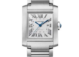 Cartier Tank Française WSTA0067 (2023) - Zilver wijzerplaat 31mm Staal