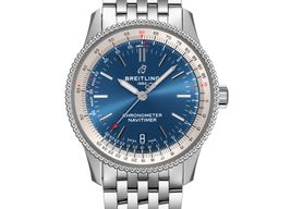 Breitling Navitimer A17325211C1A1 (2023) - Blauw wijzerplaat 38mm Staal