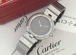 Cartier Santos 8192 (Unknown (random serial)) - Grey dial 33 mm Steel case