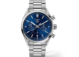 TAG Heuer Carrera CBN2011.BA0642 (2024) - Blauw wijzerplaat 42mm Staal