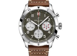 Breitling Classic AVI A233802A1L1X1 (2024) - Groen wijzerplaat 42mm Staal