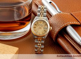 Rolex Lady-Datejust 6917 (1976) - Champagne wijzerplaat 26mm Goud/Staal