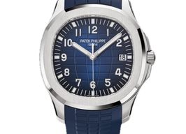 Patek Philippe Aquanaut 5168G-001 (2022) - Blauw wijzerplaat 42mm Witgoud