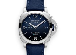 Panerai Luminor Marina PAM01157 (2024) - Blauw wijzerplaat 44mm Staal