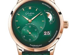 Glashütte Original PanoMaticLunar 1-90-02-23-35-01 (2024) - Green dial 40 mm Red Gold case