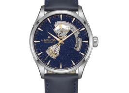 Hamilton Jazzmaster Open Heart H32705640 (2026) - Blauw wijzerplaat 42mm Staal