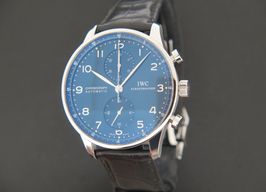 IWC Portuguese Chronograph IW371491 (2018) - Blue dial 41 mm Steel case