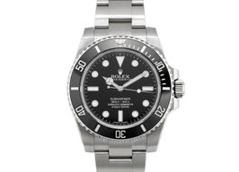 Rolex Submariner No Date 114060 (2016) - Black dial 40 mm Steel case