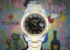 Rolex Datejust II 116333 (Unknown (random serial)) - Black dial 41 mm Gold/Steel case