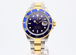 Rolex Submariner Date 16613 (1993) - Zwart wijzerplaat 40mm Staal