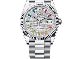 Rolex Day-Date 36 128236 (2025) - Diamant wijzerplaat 36mm Platina