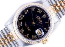 Rolex Datejust 36 16233 (1994) - Black dial 36 mm Gold/Steel case