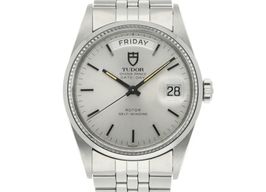 Tudor Prince Date Day 94710 (1967) - Zilver wijzerplaat 36mm Staal