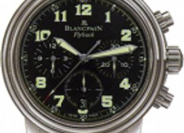 Blancpain Léman Fly-Back 2185F (1998) - Zwart wijzerplaat 38mm Staal