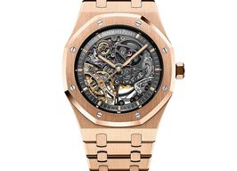 Audemars Piguet Royal Oak Double Balance Wheel Openworked 15407OR.OO.1220OR.01 (2024) - Transparent dial 41 mm Rose Gold case