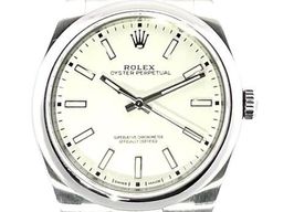 Rolex Oyster Perpetual 39 114300 (2019) - White dial 39 mm Steel case