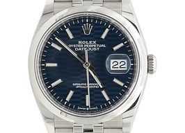 Rolex Datejust 36 126200 (Unknown (random serial)) - Blue dial 36 mm Steel case
