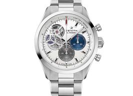 Zenith El Primero Chronomaster 03.3300.3604/69.M3300 (2023) - Silver dial 40 mm Steel case