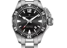 Hamilton Khaki Navy Frogman H77605135 (2025) - Black dial 42 mm Steel case