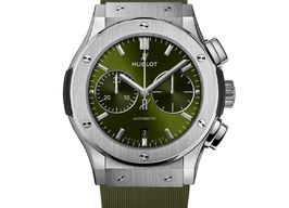 Hublot Classic Fusion Chronograph 521.NX.8970.RX (2025) - Groen wijzerplaat 45mm Titanium