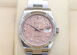 Rolex Datejust 36 126234 (Unknown (random serial)) - Pink dial 36 mm Steel case