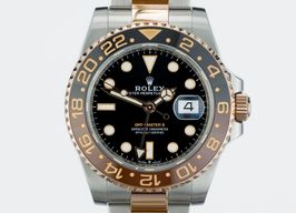 Rolex GMT-Master II 126711CHNR (Onbekend (willekeurig serienummer)) - Zwart wijzerplaat 40mm Goud/Staal