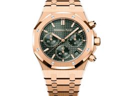 Audemars Piguet Royal Oak Chronograph 26240OR.OO.1320OR.08 (2024) - Green dial 41 mm Rose Gold case