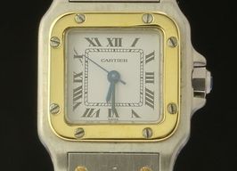 Cartier Santos 1170902 (2001) - White dial 24 mm Gold/Steel case