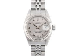 Rolex Lady-Datejust 69174 (Onbekend (willekeurig serienummer)) - Zilver wijzerplaat 26mm Staal