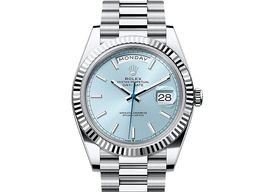 Rolex Day-Date 40 228236 (2024) - Blue dial 40 mm Platinum case