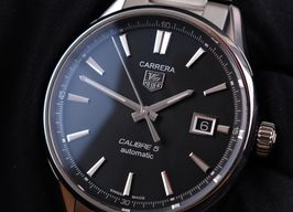 TAG Heuer Carrera Calibre 5 WAR211A.BA0782 (2018) - Black dial 39 mm Steel case