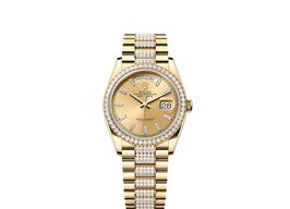 Rolex Day-Date 36 128348RBR (2025) - Champagne wijzerplaat 36mm Geelgoud