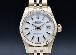 Rolex Lady-Datejust 6927 (1980) - White dial 26 mm Yellow Gold case
