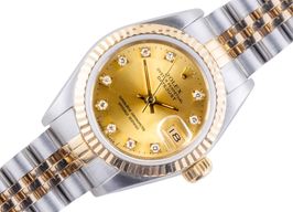 Rolex Lady-Datejust 69173 (1991) - Champagne dial 26 mm Gold/Steel case