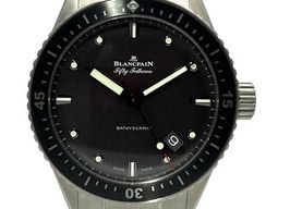 Blancpain Fifty Fathoms Bathyscaphe 5000-1210-98S (2023) - Grey dial 43 mm Titanium case