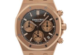 Audemars Piguet Royal Oak Chronograph 26239OR.OO.1220OR.02 (2021) - Bruin wijzerplaat 41mm Roségoud