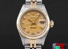 Rolex Lady-Datejust 79173 (1999) - Champagne wijzerplaat 26mm Goud/Staal